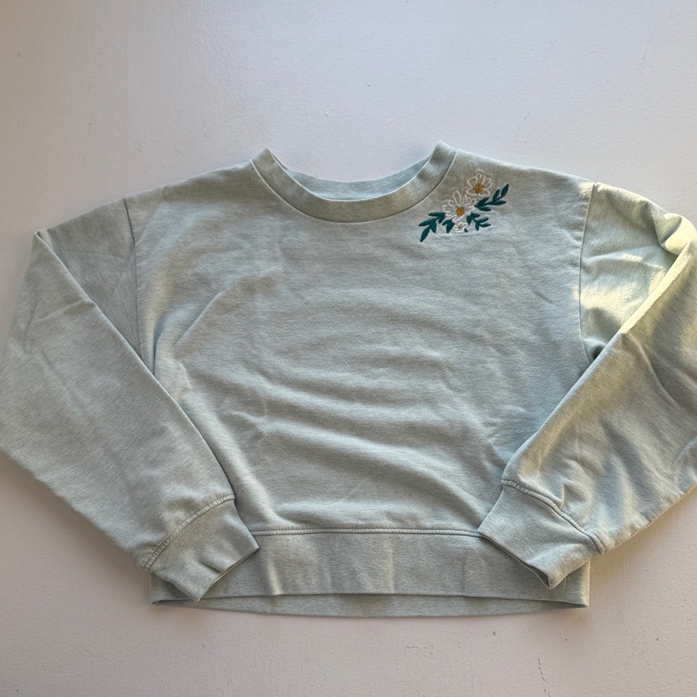 Crewcuts Light Green Embroidered shirt